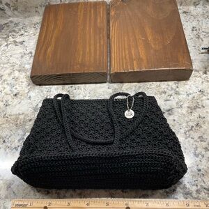 𝅺The Sak’Black evening purse, very good condition, minor fix to one stra…